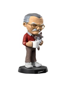 Stan Lee Mini Co. Pvc Figura Stan Lee Con Grumpy Cat 14 Cm Iron Studios