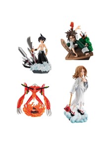 Shaman King Petitrama Series Trading Figura 8 Cm Over Soul Assortment (4) Megahouse