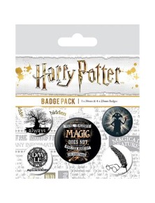 Harry Potter Pin-Back Buttons 5-Pack Symbols Pyramid International