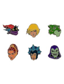 Masters Of The Universe Spilla Badges 6-pack Characters Cinereplicas