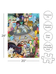 Rick&morty 1000 Pezzi Puzzle Puzzle Aquarius Ent