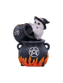 SNOWY BREW OWL BACKFLOW INCENSE BURNER ACCESSORI NEMESIS NOW