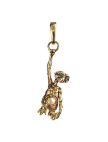 E.t. The Extra-terrestrial Braccialetto Ciondolo Lumos E.t. (gold Plated) Noble Collection