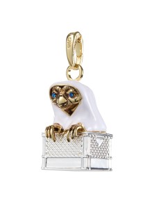 E.t. The Extra-terrestrial Braccialetto Ciondolo Lumos E.t. In The Basket (gold & Silver Plated) Noble Collection