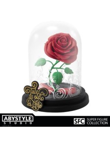 Disney La Bella E La Bestia Rosa Incantata Statua 12cm Abystyle