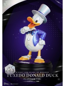 Disney 100th Master Craft Statua Tuxedo Donald Duck (platinum Ver.) Beast Kingdom Toys