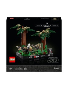 LEGO STAR WARS 75353 - DIORAMA  INSEGUIMENTO CON LO SPEEDER SU ENDOR