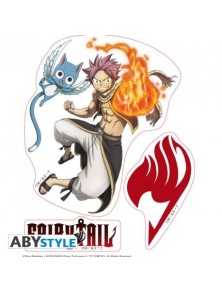 Fairy Tail - Adesivi - 16x11cm/ 2 Fogli - Natsu & Lucy X5 - Abystyle