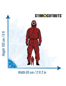 SQUID GAME INSPIRED RED JUMPSUIT CUTOUT SAGOMATO STAR