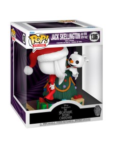 Pop Figura Deluxe Disney Nightmare Before Natale 30th Anniversary Jack Skellington E Zero Funko