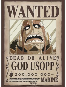 One Piece - Poster Ricercato "Wanted God Usopp" 52 x 38 cm AbyStyle