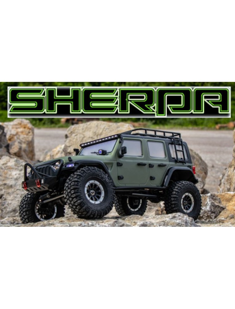 ABSIMA - Sherpa verde oliva Crawler CR3.4 1/10 montato con radio