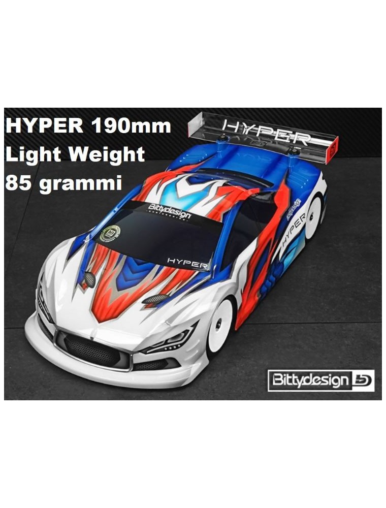 Bitty Design - Carrozzeria Hyper 85gr 190mm trasparente