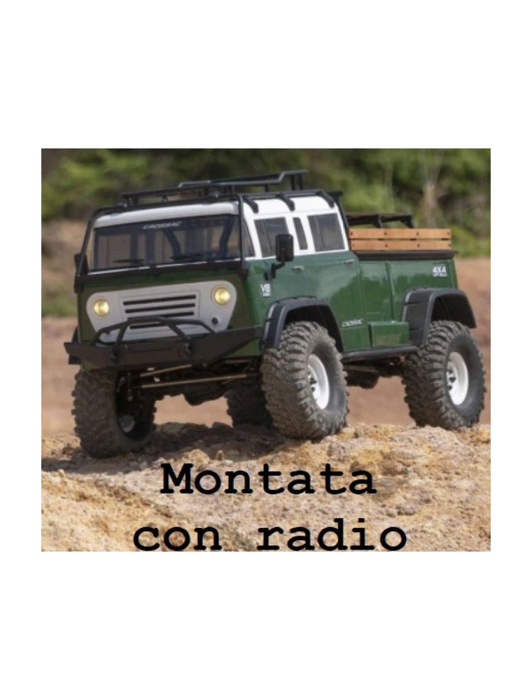 Cross-RC - Scaler JT4 EMO verde e bianco 1/10 montato con radio