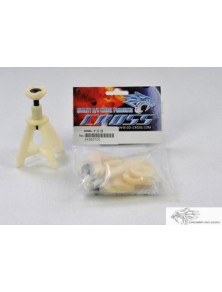 Cross-RC - Supporti per auto in scala 1/10 ad altezza regolabile