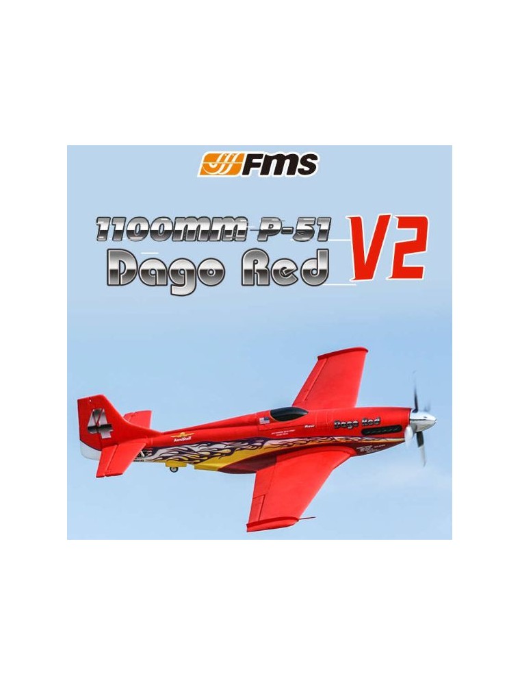 FMS - P51D Mustang Dago Red PNP