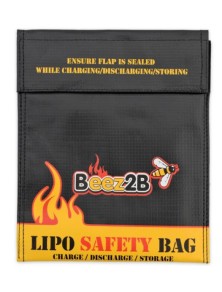 Beez2B - Sacca ignifuga piccola per LiPo 180x220mm LiPo safety bag