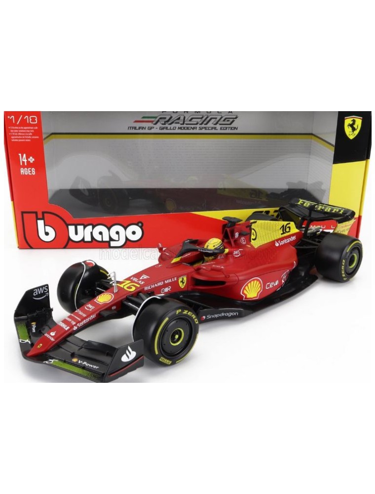 Bburago - Ferrari F1-75 Monza 2022 Charles Leclerc n16 1/18