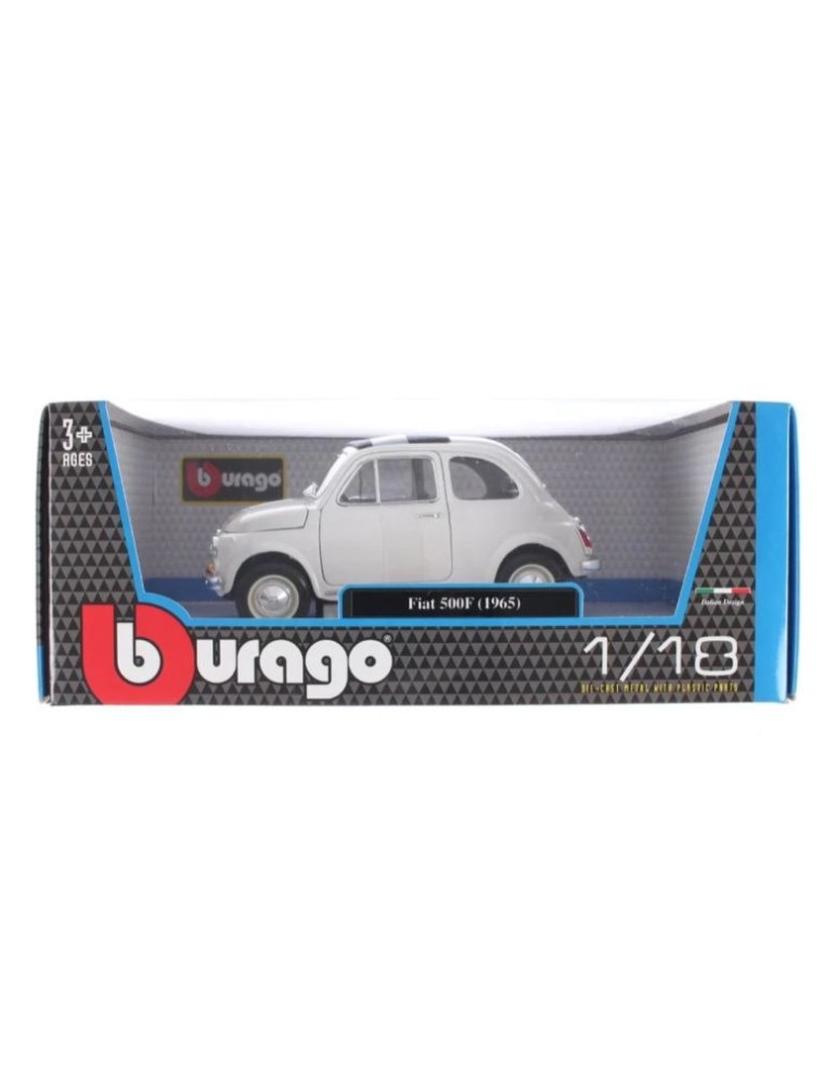 Bburago - Fiat 500F 1965 1/16 bianca