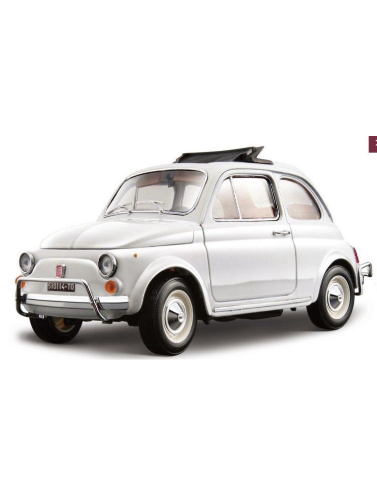 Bburago - Fiat 500L 1968 1/16 bianca