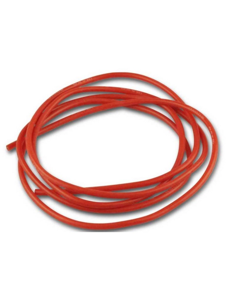 Yuki Model - CAVO AL SILICONE ROSSO  0,75mm LUNGO 1mt 18AWG