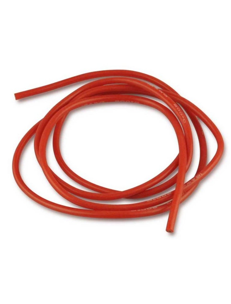 Yuki Model - CAVO AL SILICONE ROSSO   1,5mm LUNGO 1mt 16AWG