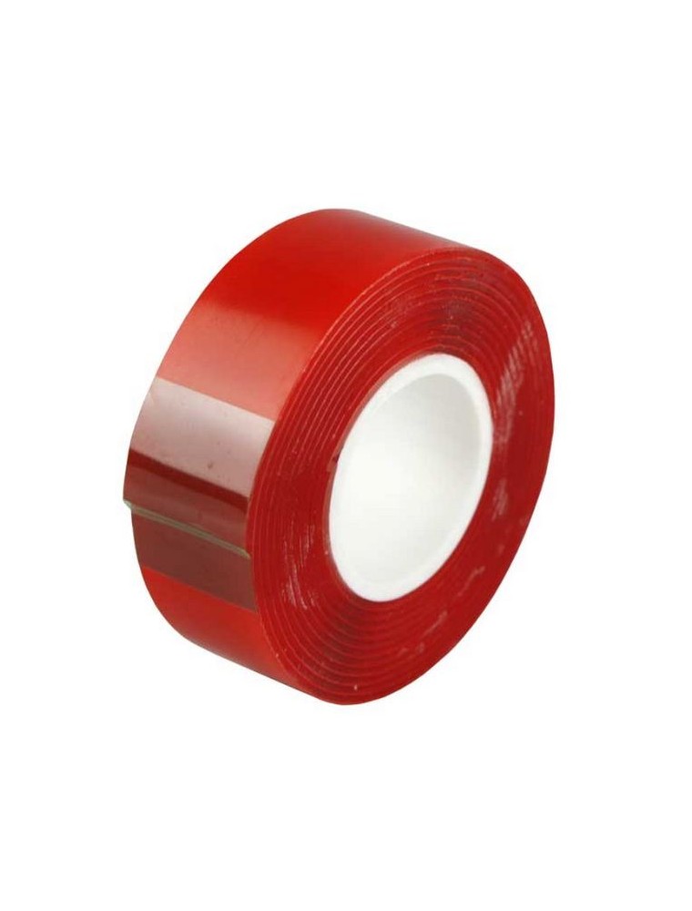 EVERGLUE - NASTRO BIADESIVO ROSSO    20mm LUNGO 1,5mt