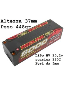 GENS ACE - LiPo car 15,2v 6000mAh 130c 2P2S Redline Series Hardcase