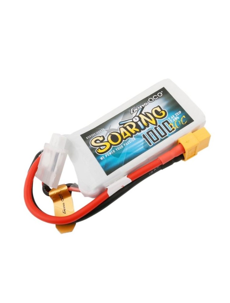 GENS ACE - LiPo Soaring 7,4v 1000mAh 30C 2S1P XT60