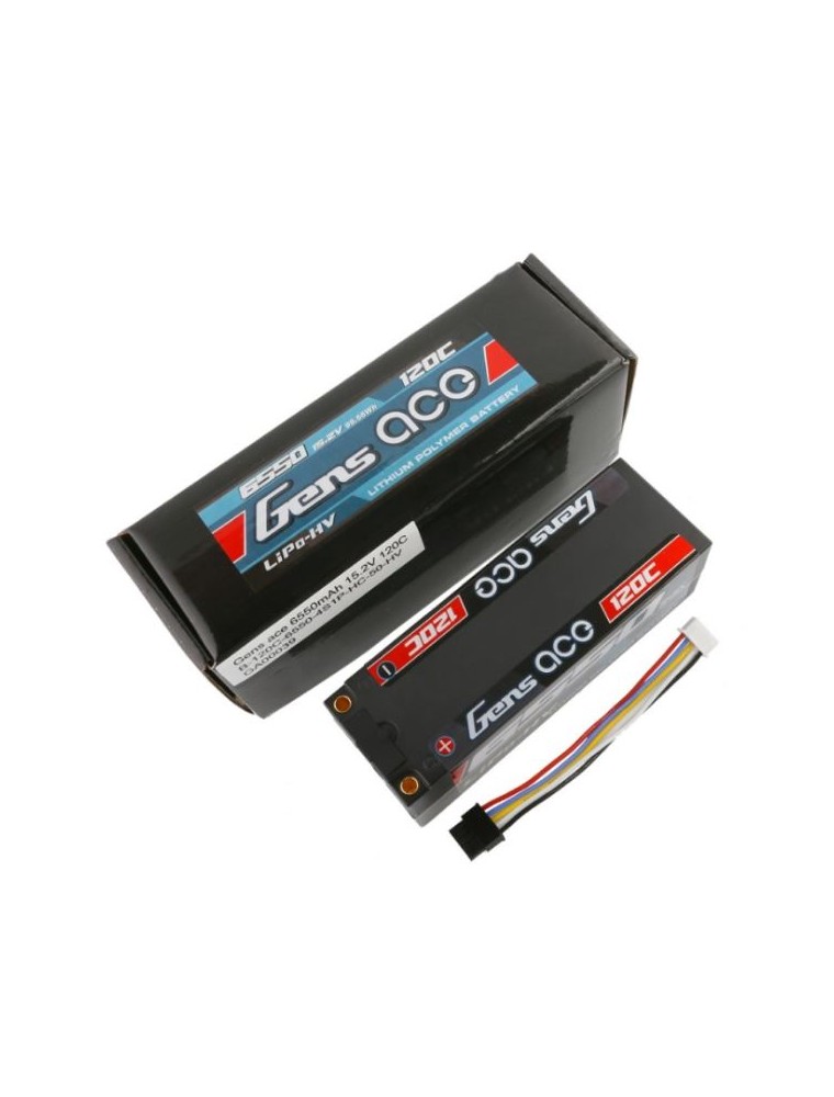 GENS ACE - LiPo 15,2v 6550mAh HV 120C 4S1P HardCase Gens ace