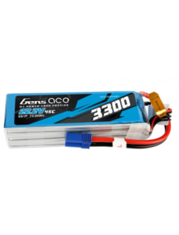 GENS ACE - LiPo 6s 22,2v 3300mAh 45/90C Gens Ace spina EC5