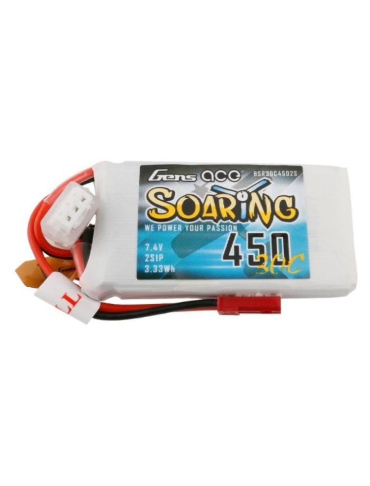 GENS ACE - LiPo Soaring 7,4v 450mAh BEC Gens 2s1p