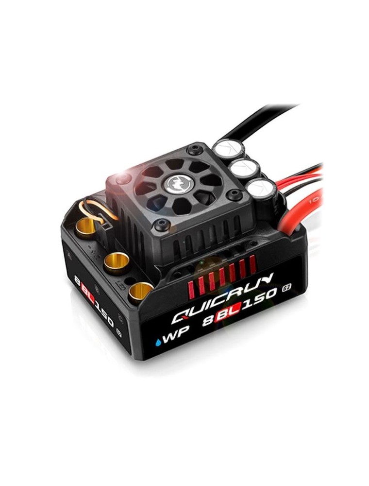 Hobbywing - Regolatore QUICRUN WP 8BL150 G2 1/8 Brushless Waterproof 3-6S