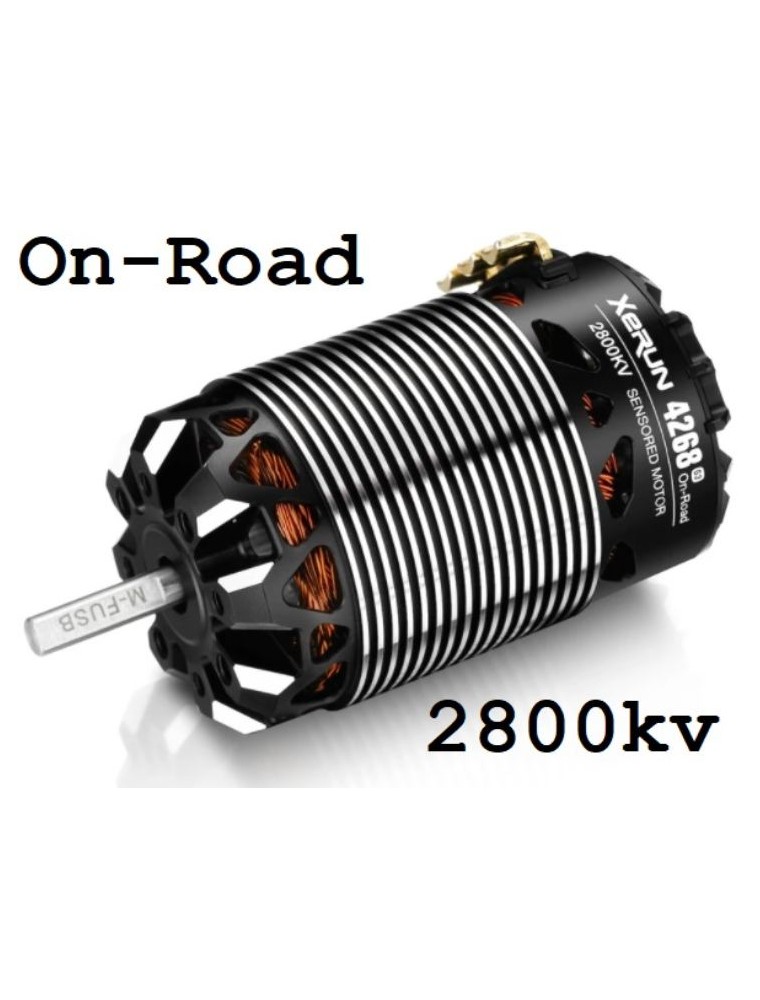 Hobbywing - Motore Xerun G3 4268SD 2800kv Black On-Road 1/8 Sensored