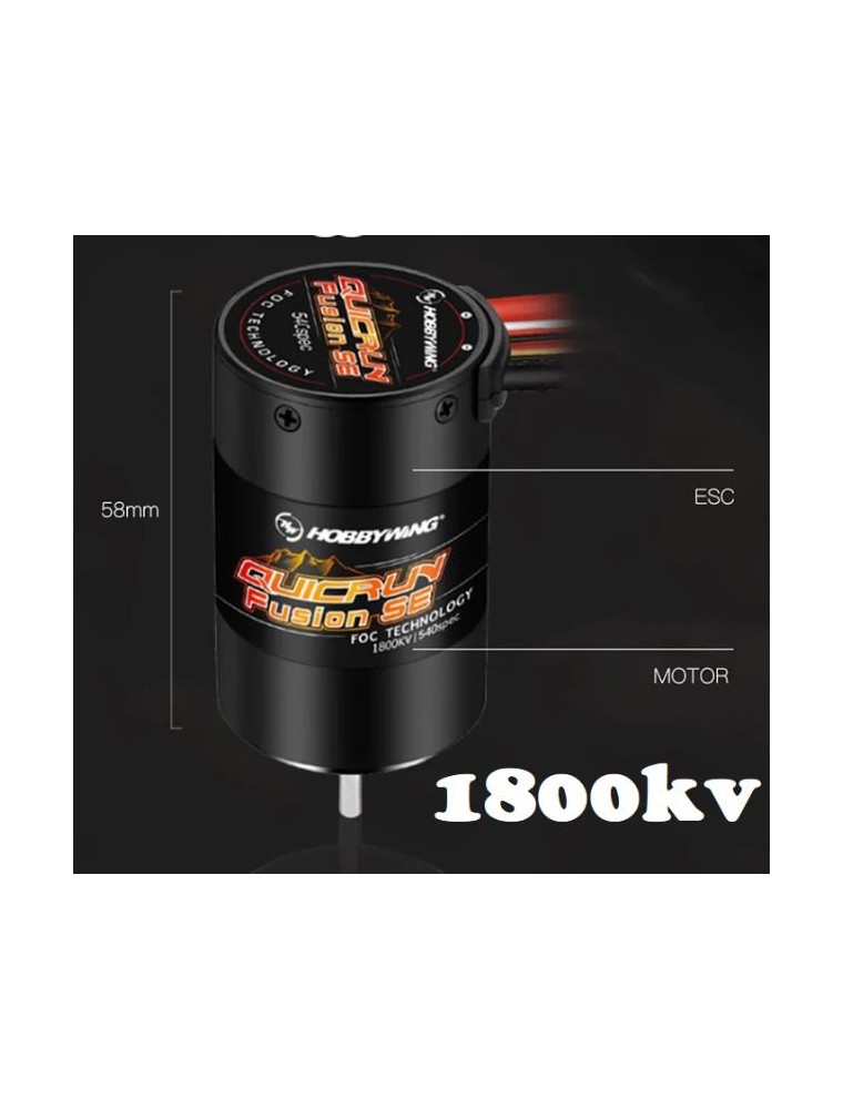 Hobbywing - QUICRUN FUSION SE BL Crawler 1800kv motore + regolatore