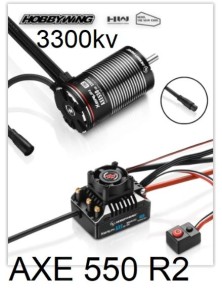 Hobbywing - Combo Xerun AXE R2 3300kv AXE550L R2 per scaler