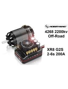 Hobbywing - * COMBO XR8 Plus G2S 4268 2200kv off-road 1/8 Hobbywing XERUN