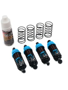 Yeah Racing - Set 4 ammortizzatori blu 50mm Qutus a regolazione rapida per drift 1/10