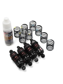 Yeah Racing - Set 4 ammortizzatori neri 55mm Qutus regolazione rapida per touring 1/10