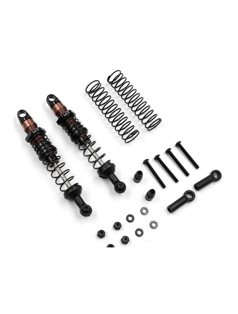 Yeah Racing - Ammortizzatori 90mm neri Desert Cobra Dual Spring 2pz Scaler