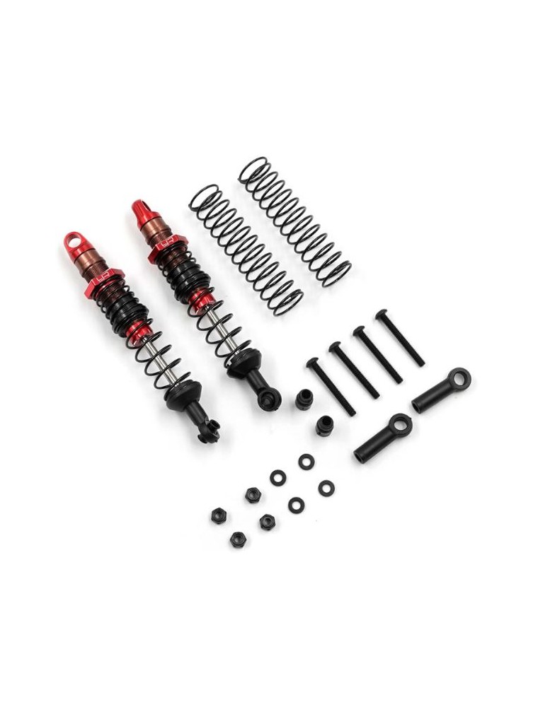 Yeah Racing - Ammortizzatori 90mm rossi Desert Cobra Dual Spring 1/10 2pz