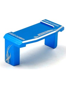 Yeah Racing - Supporto servo in alluminio blu per TT02 Tamiya