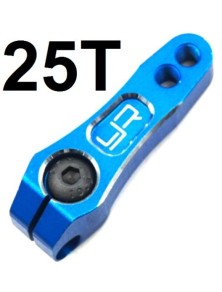 Yeah Racing - Squadretta Ergal Blu   25t Monobraccio Per Futaba