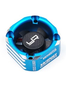 Yeah Racing - Ventola da 30mm con case blu in alluminio booster cooling fan