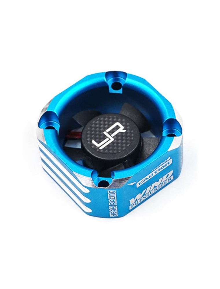 Yeah Racing - Ventola da 30mm con case blu in alluminio booster cooling fan