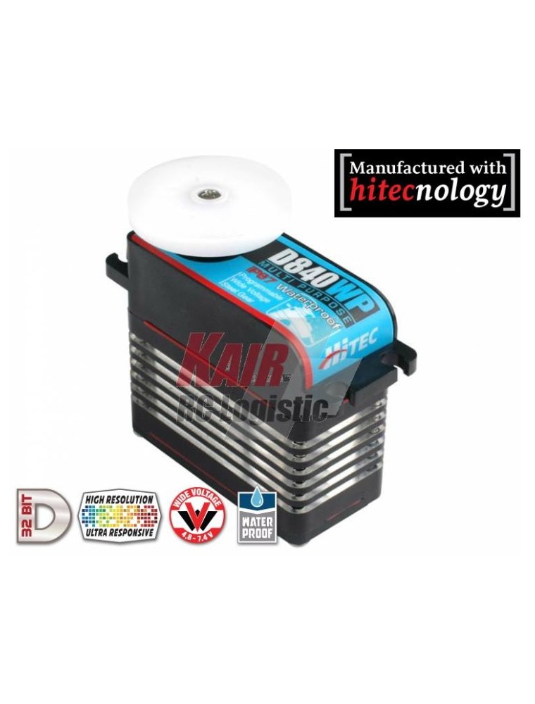 Hitec - MAXY SERVO D840WP 30kg 0,11sec 227gr WATER PROOF IP67 DIGITAL