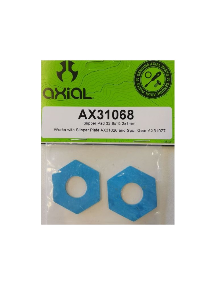 Axial - AXIC1068B AX31068  Slipper Pad 32.8x15.2x1mm SCX10 II