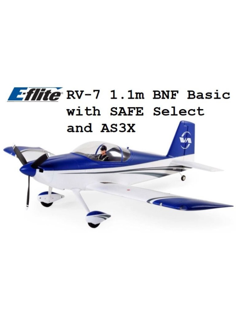 E-Flite - RV-7 Sport 1.1m EP BNF basic con SAFE e Select/AS3X