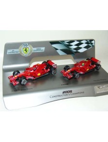 Hot Wheels - SET 2pz FERRARI F1 2008   1/43 RAIKKONEN E MASSA