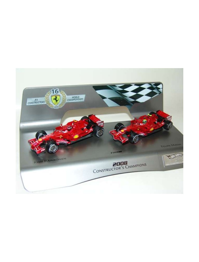 Hot Wheels - SET 2pz FERRARI F1 2008   1/43 RAIKKONEN E MASSA